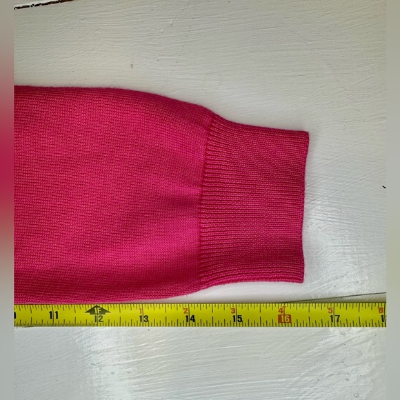Boast women’s pink knit sweater tennis wear pot leaf size medium 100% cotton - Picture 8 of 8